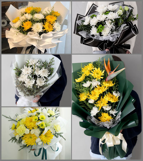 海南海口市龙华区新坡镇白事花束代送